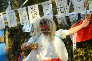 新田神社で神楽奉納