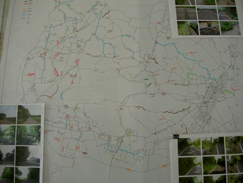 点検した箇所を地図に集約