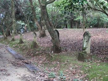 頂上の公園の石仏