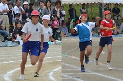 上新田・富田小で運動会開催