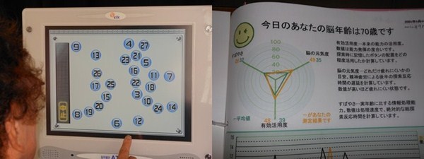 脳年齢チェック中